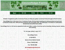 Tablet Screenshot of devonridgefarm.com